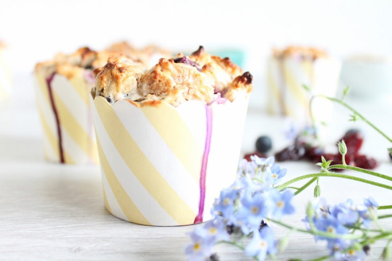 Gesunde Heidelbeer Muffins