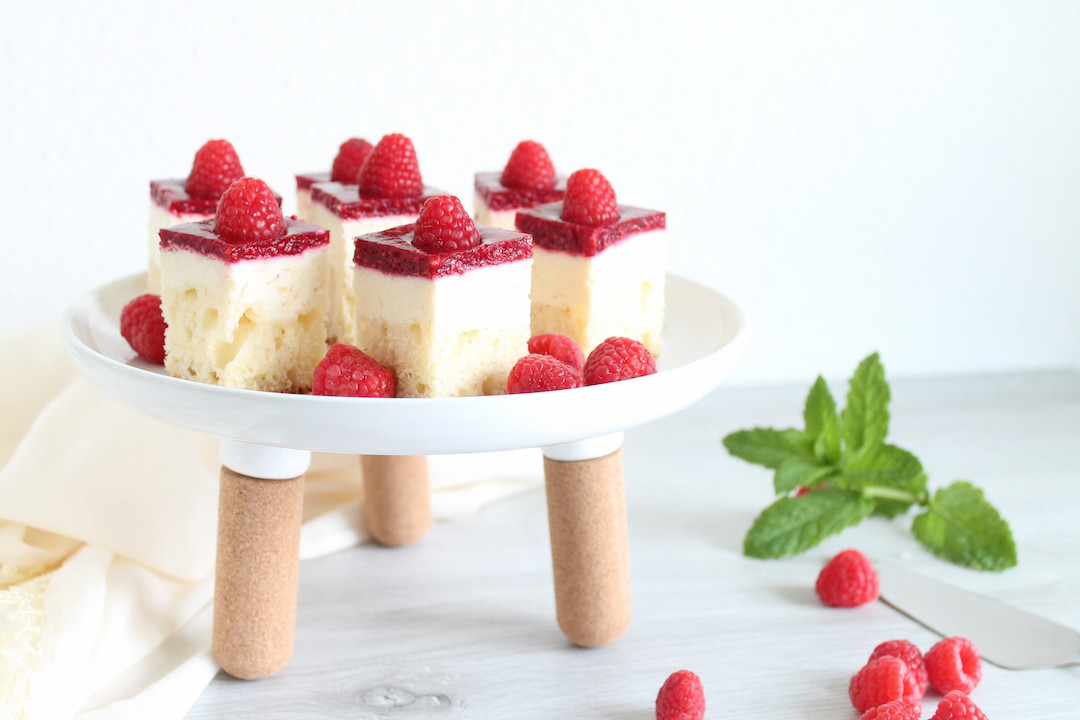 Himbeertörtchen - Himbeerkuchen mit Quark