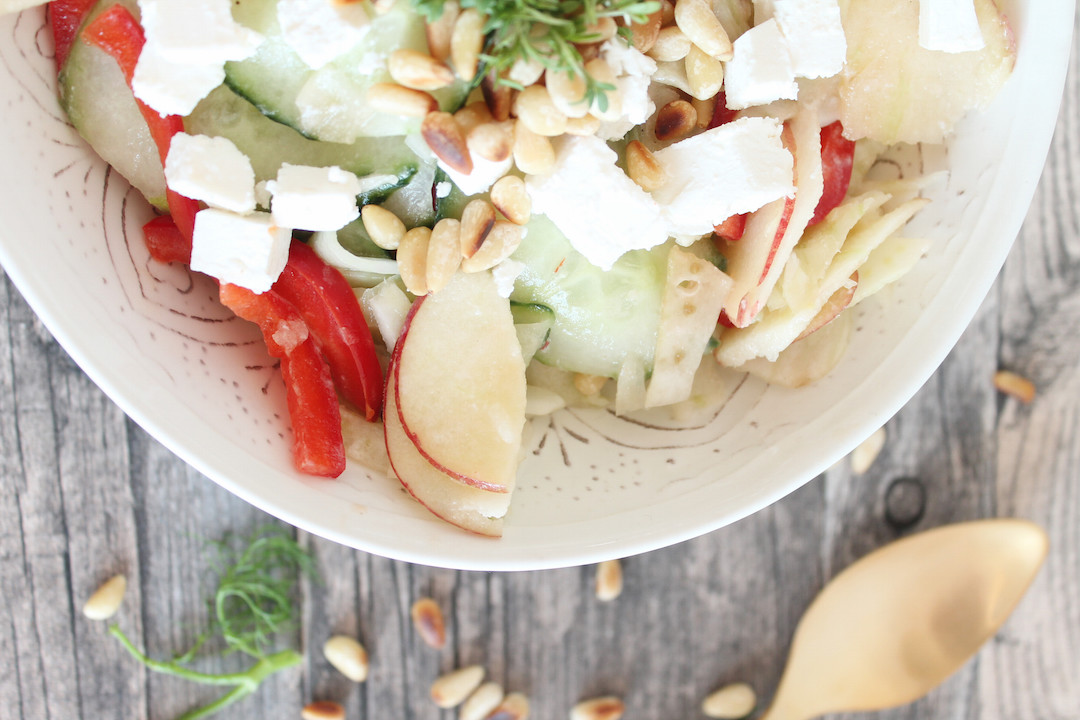 Fenchelsalat mit Joghurt-Zitronen-Dressing