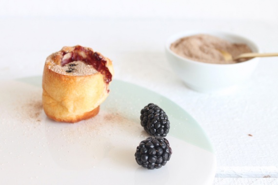 Popover mit Brombeeren, Besondere Eierkuchen-Muffins