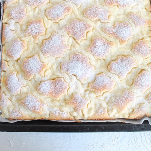 Blechkuchen Mit Quark Oder Steppdeckenkuchen